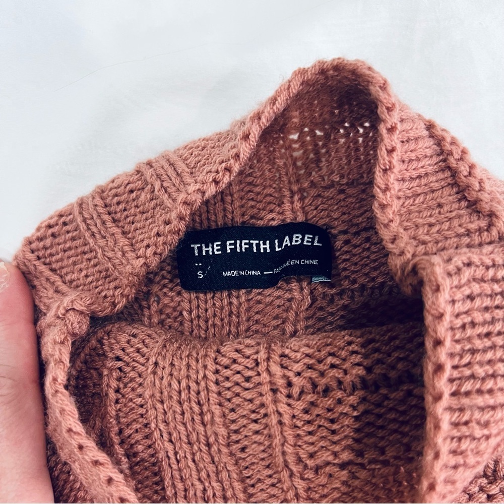 The Fifth Label Stockholm Cable Knit Sweater - Turtleneck Knit Sweater - Picture 7 of 9